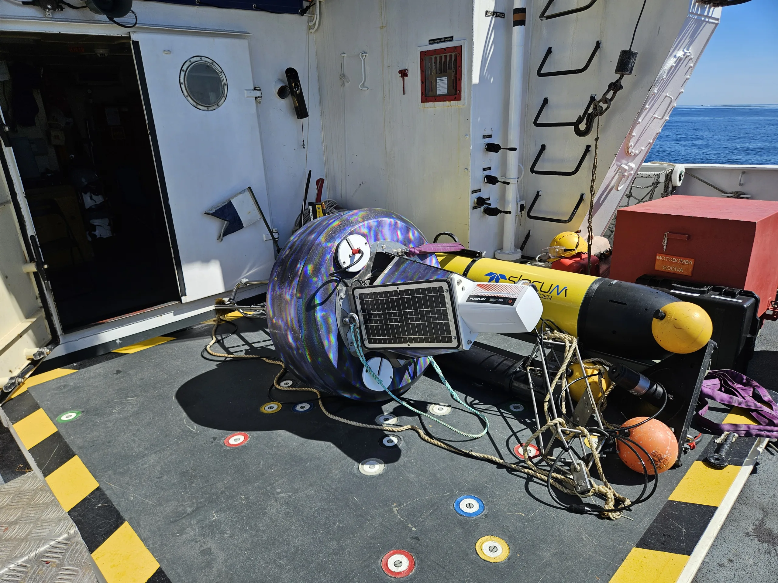 Marlin buoy before deployment
